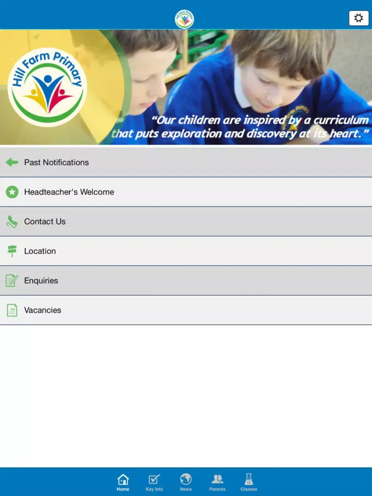 Hill Farm Primary School iPad  Screenshots
