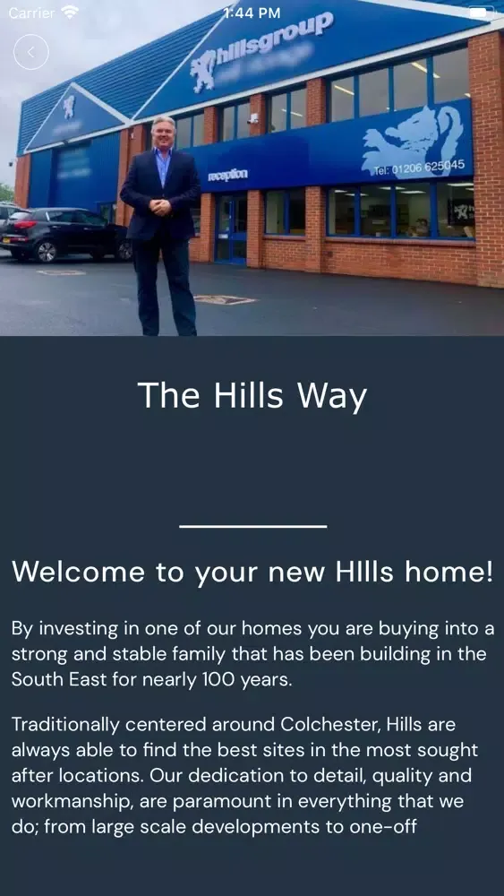 Tangkapan skrin Hills Building Group