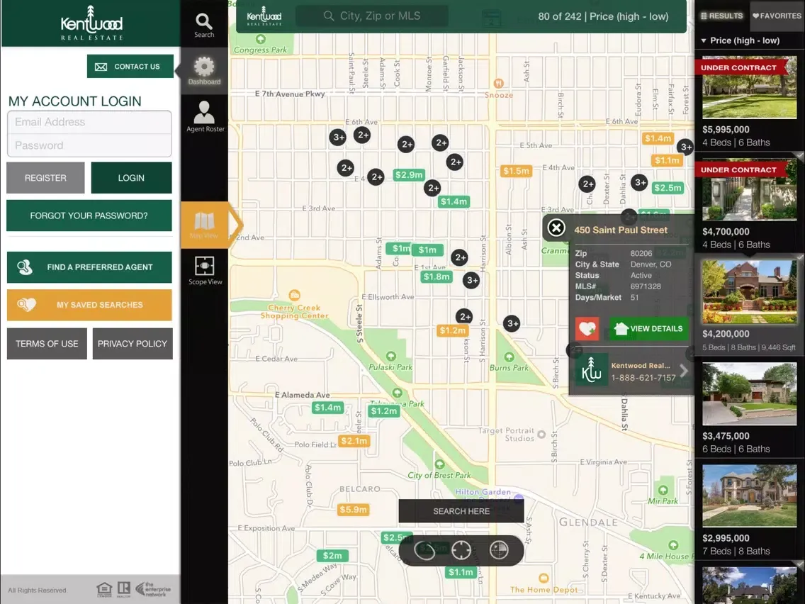 Captures d'écran de Denver Real Estate Kentwood iPad 
