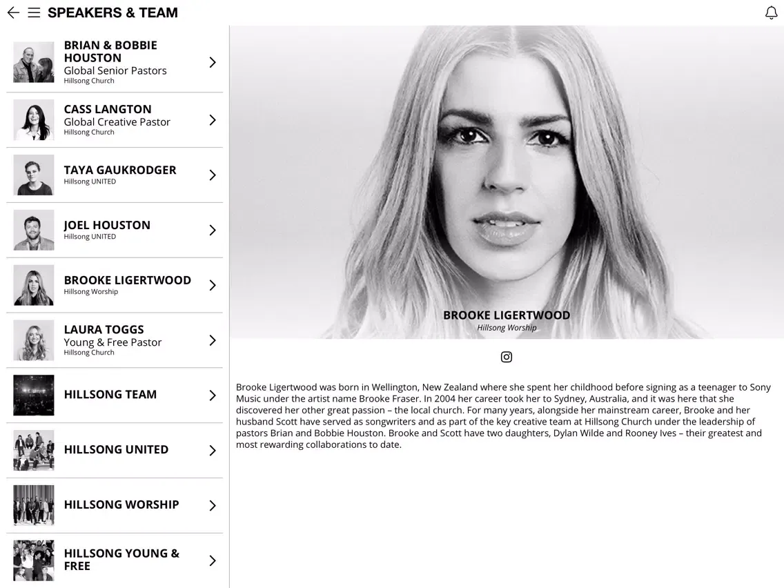Hillsong WCC iPad  Screenshots