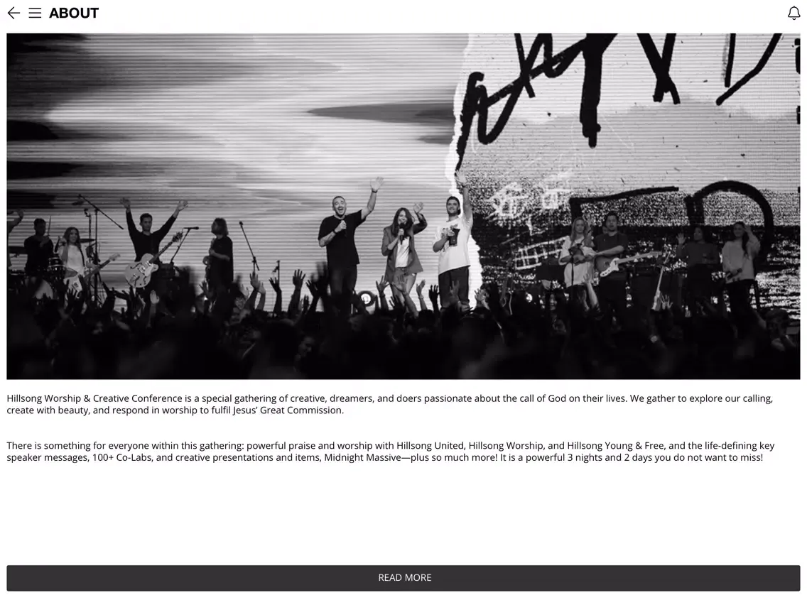 Hillsong WCC iPad  Screenshots