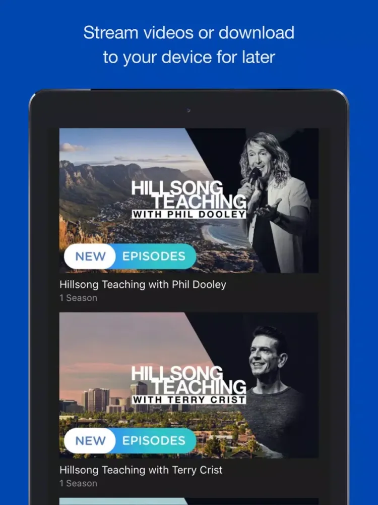Hillsong Channel NOW iPad  سکرین شاٹس