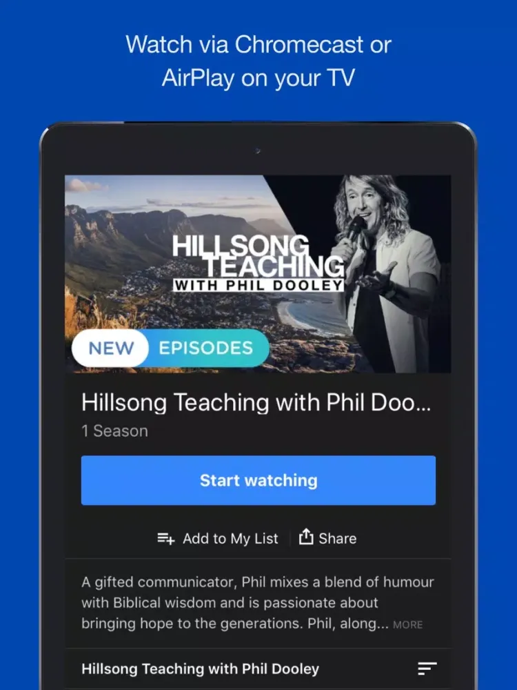 Hillsong Channel NOW iPad  سکرین شاٹس
