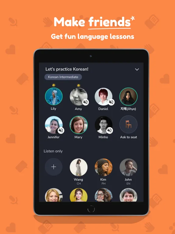 Hilokal: Language Exchange App iPad  스크린샷