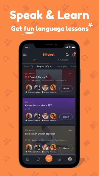 Hilokal: Language Exchange App 스크린샷