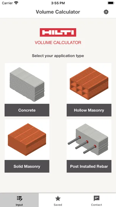 Скриншоты Hilti Volume Calculator