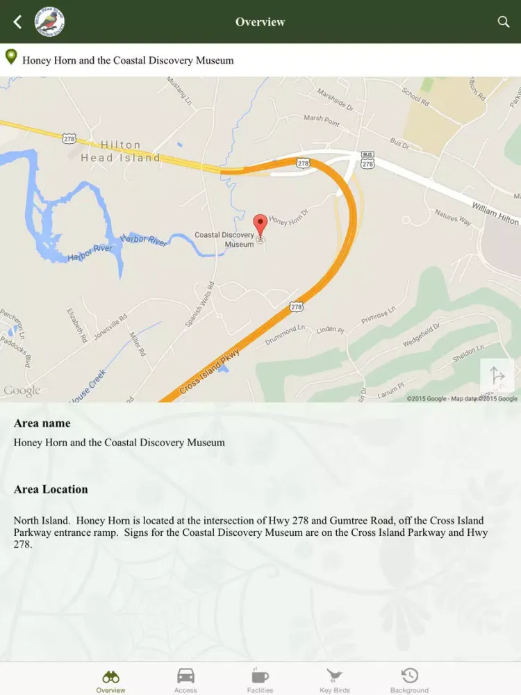 Hilton Head Island Birding Trail iPad 应用截图