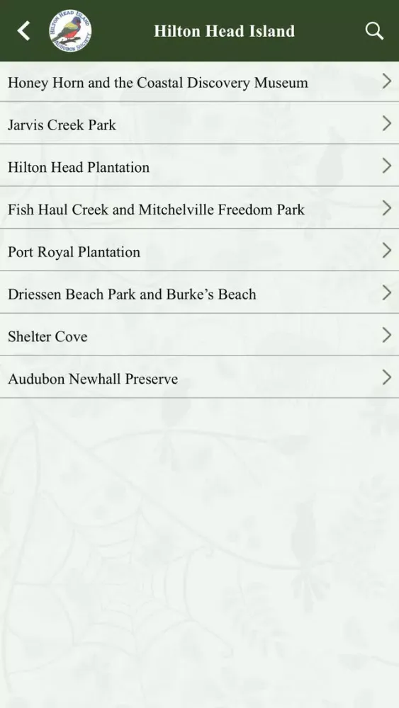 Hilton Head Island Birding Trail应用截图