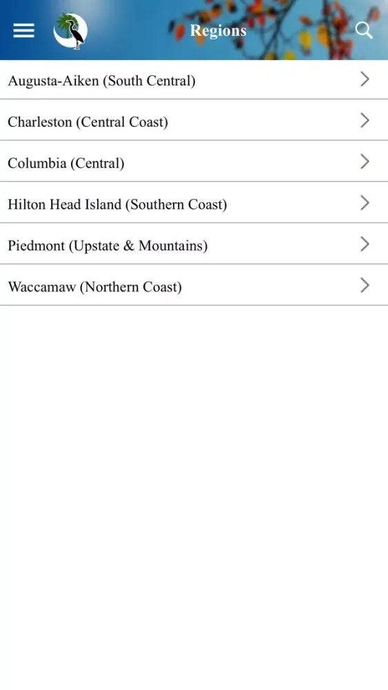South Carolina Birding Trail Screenshots