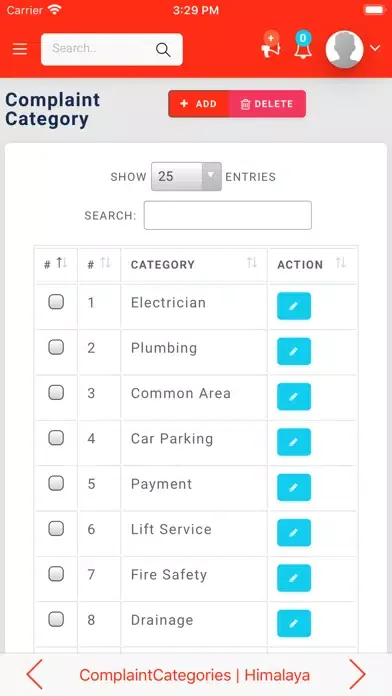Captures d'écran de HIMALAYA INDUSTRIES Admin App