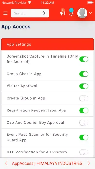 Captures d'écran de HIMALAYA INDUSTRIES Admin App