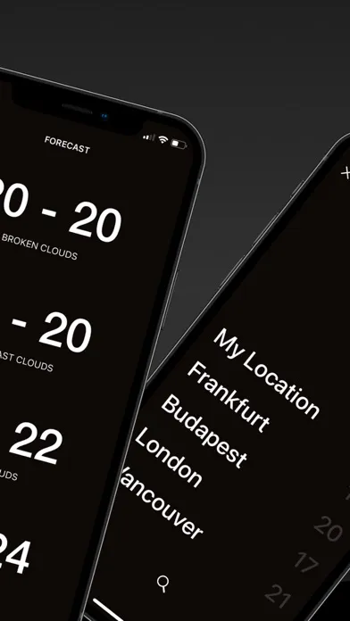 Minimal Weather Screenshots
