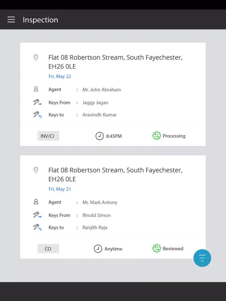 Hinch iPad  Screenshots