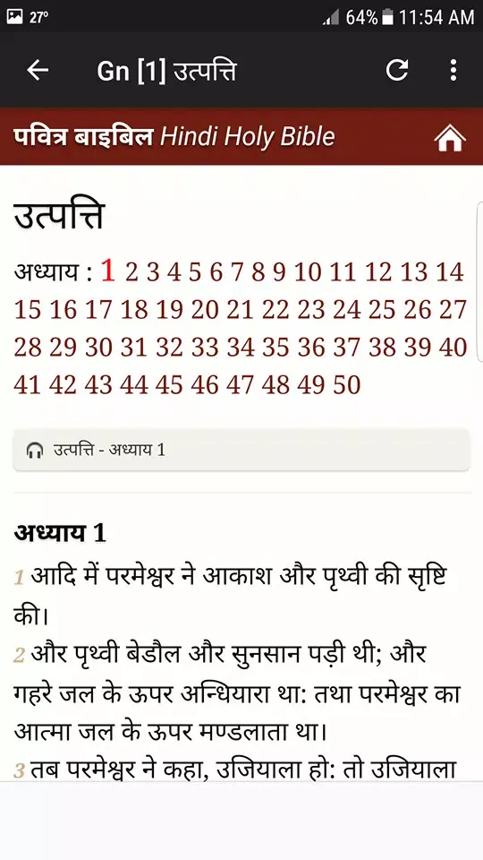 Captures d'écran de Hindi Bible Audio