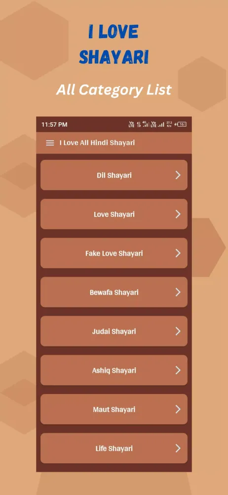 I Love All Hindi Shayari Screenshots