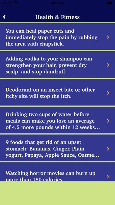 Скриншоты Fun Facts & Life Hacks Tips