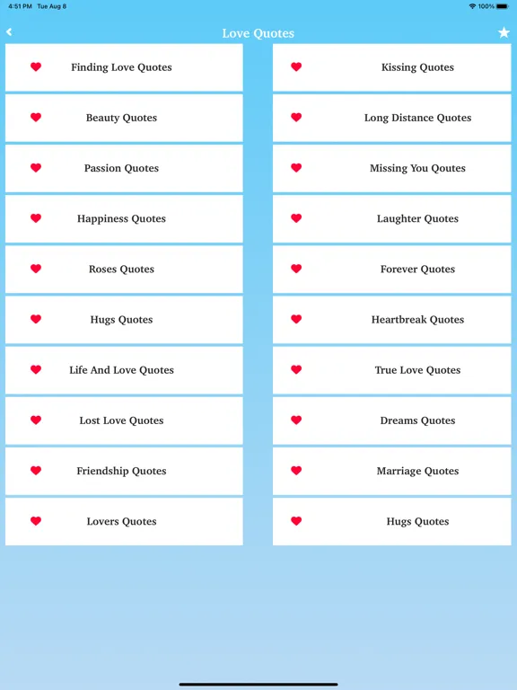 Zrzuty ekranu Hindi Status - Love Quotes iPad 