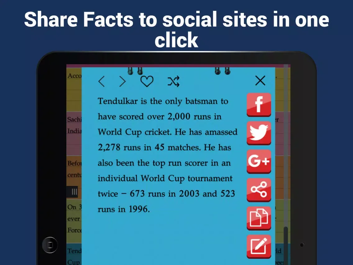 Скриншоты Cricket facts iPad 