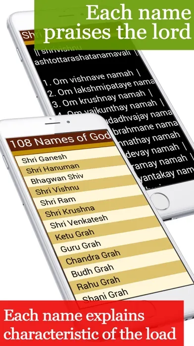 Zrzuty ekranu 108 names of God - Ashtottarashata Namavali