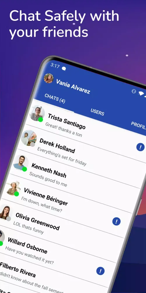 Capturas de pantalla de SafeChat