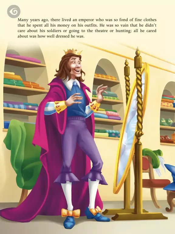 Tangkapan layar The Emperor's New Clothes: iPad 