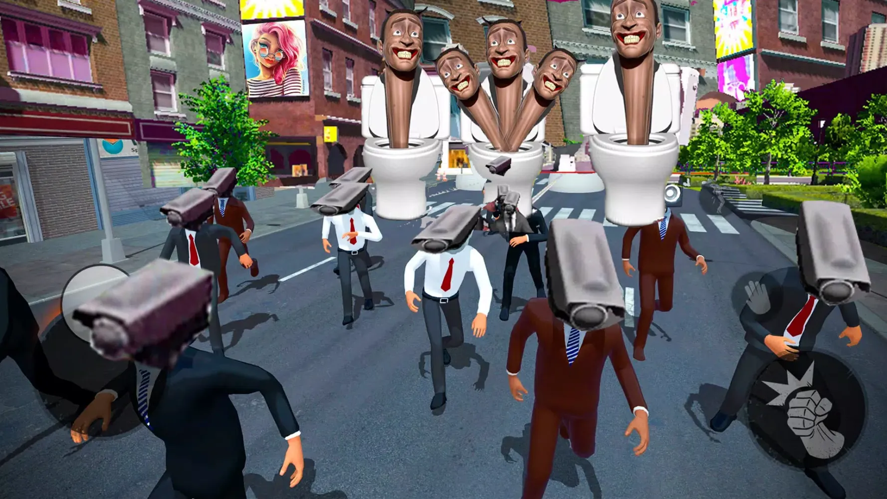Toilet Fight camera man スクリーンショット