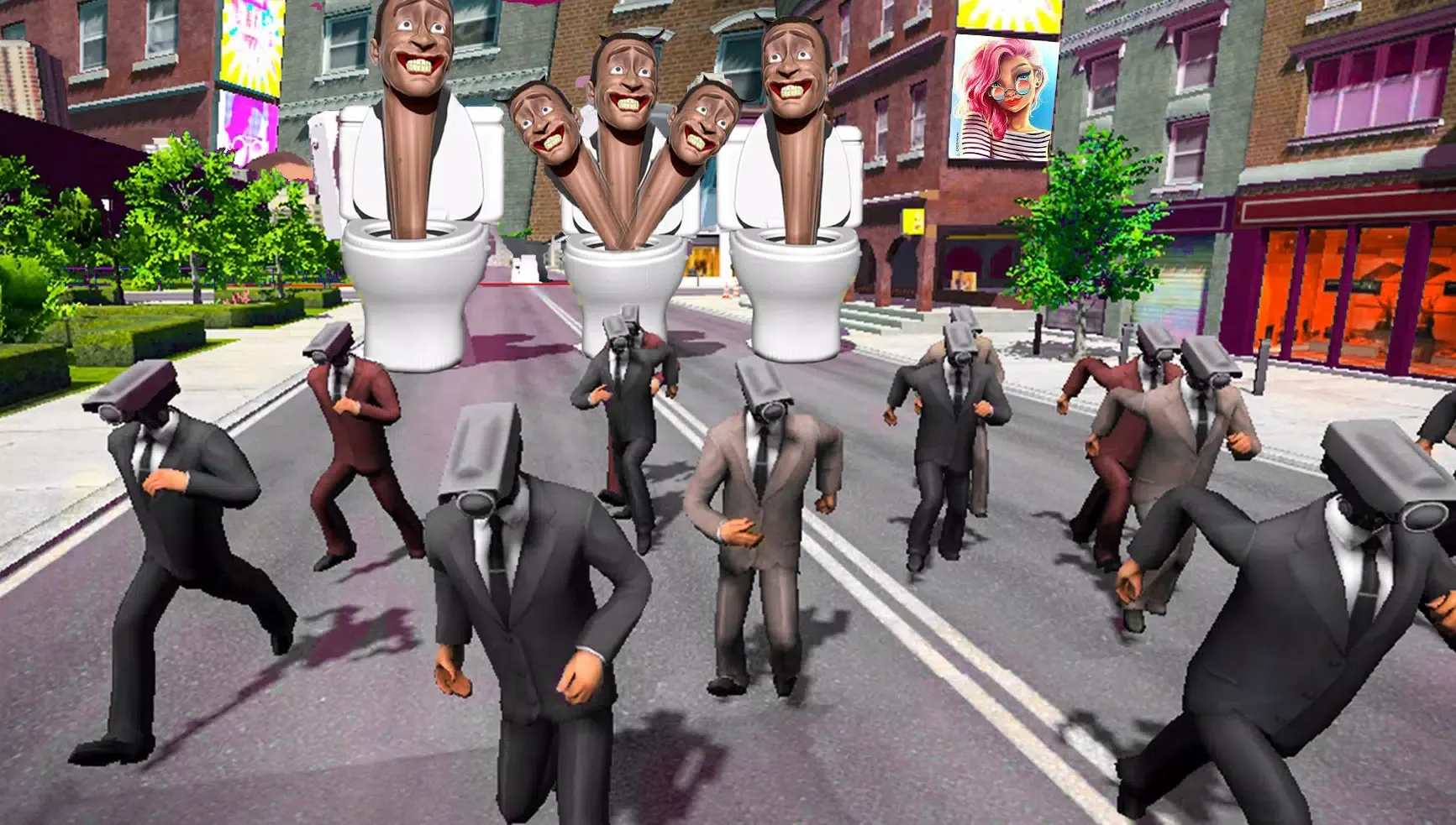 Toilet Fight camera man スクリーンショット