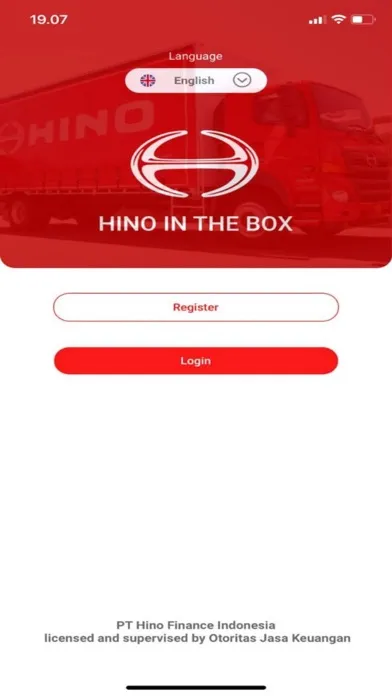 Tangkapan skrin Hino In The Box (Customer)