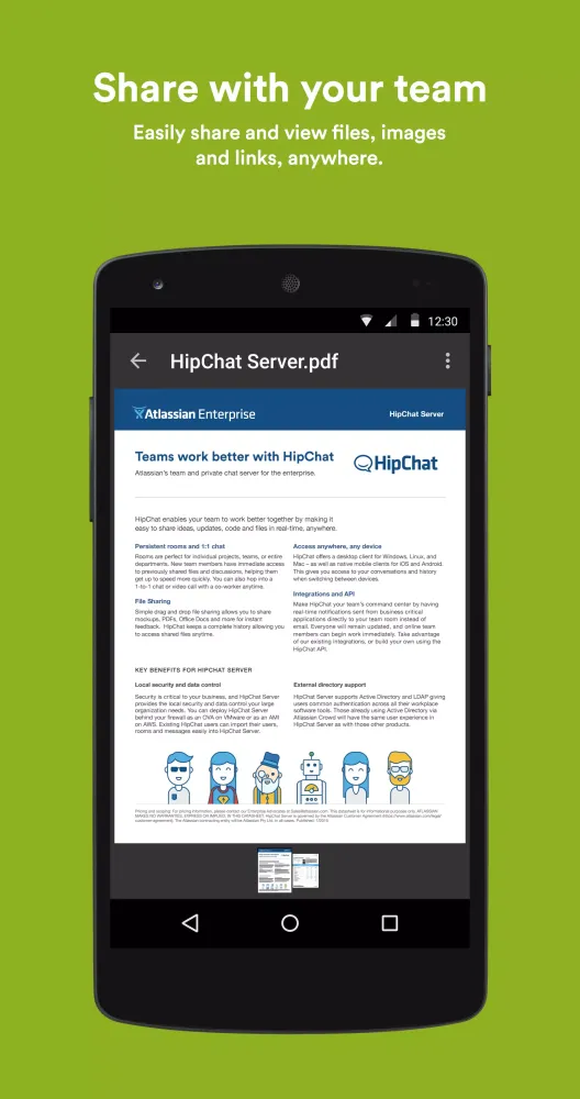 Captures d'écran de HipChat