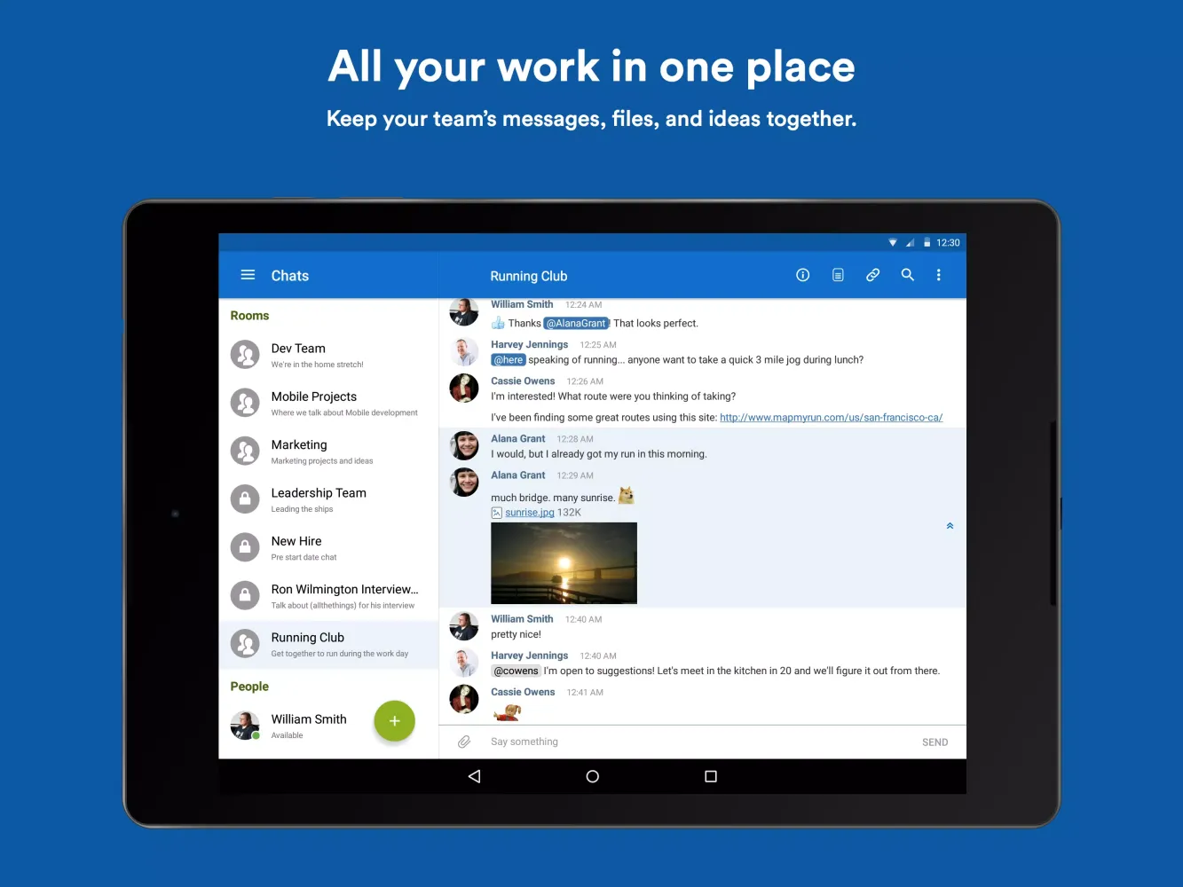 Captures d'écran de HipChat