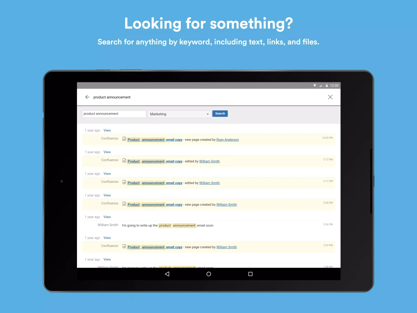 Captures d'écran de HipChat