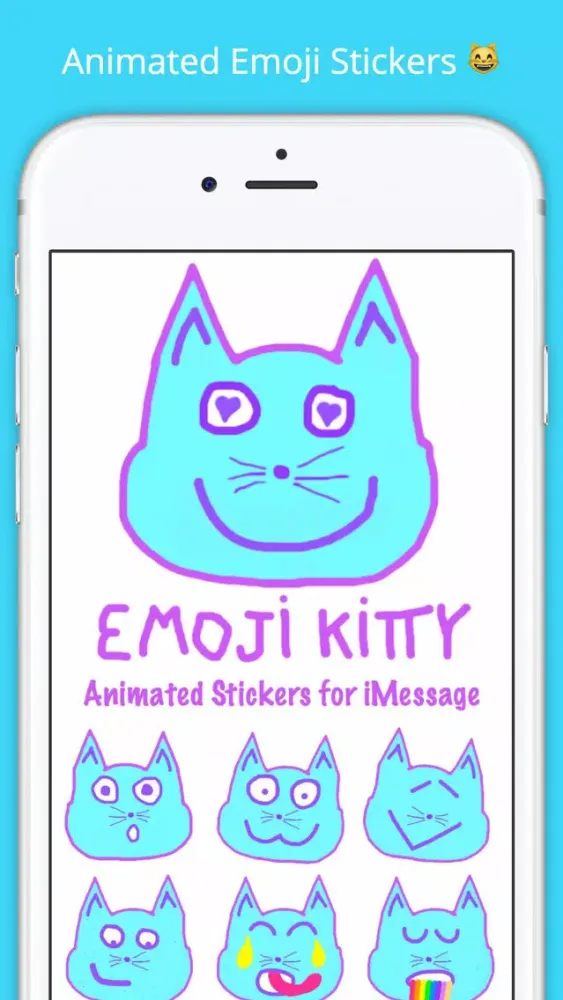 Tangkapan layar Emoji Kitty - Animated Cat Emojis Stickers