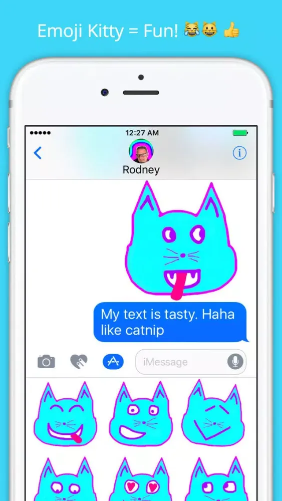 Tangkapan layar Emoji Kitty - Animated Cat Emojis Stickers