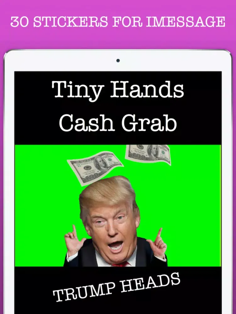 Captures d'écran de Trump Heads GIF Sticker App Pack for iMessage GIFS iPad 