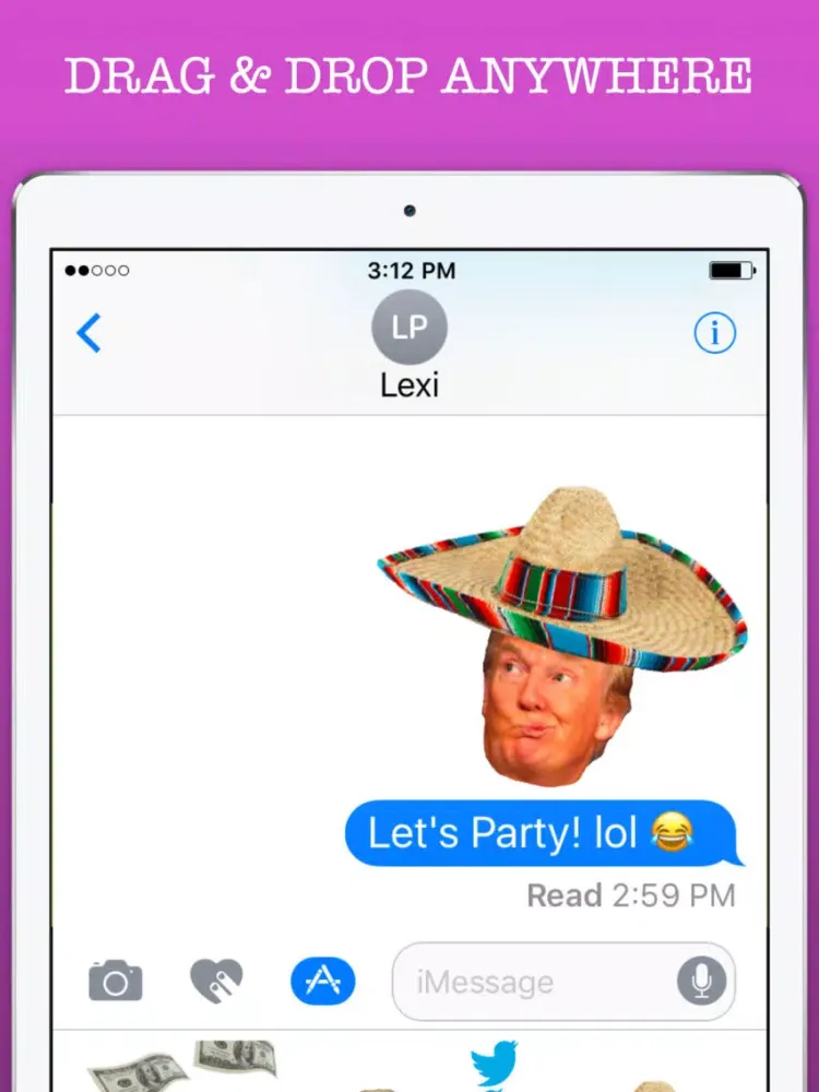 Captures d'écran de Trump Heads GIF Sticker App Pack for iMessage GIFS iPad 