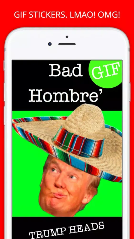 Captures d'écran de Trump Heads GIF Sticker App Pack for iMessage GIFS