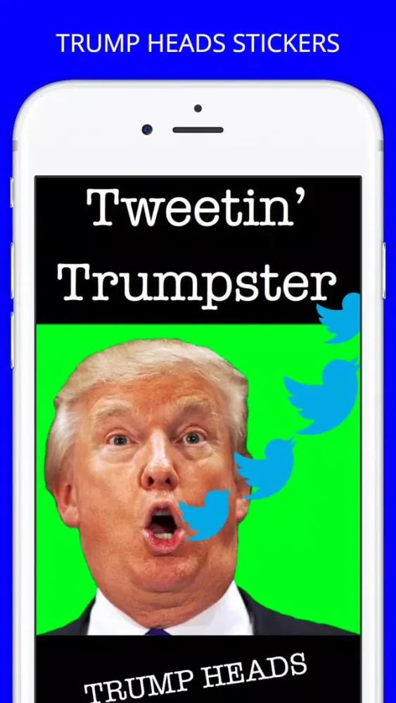 Captures d'écran de Trump Heads GIF Sticker App Pack for iMessage GIFS