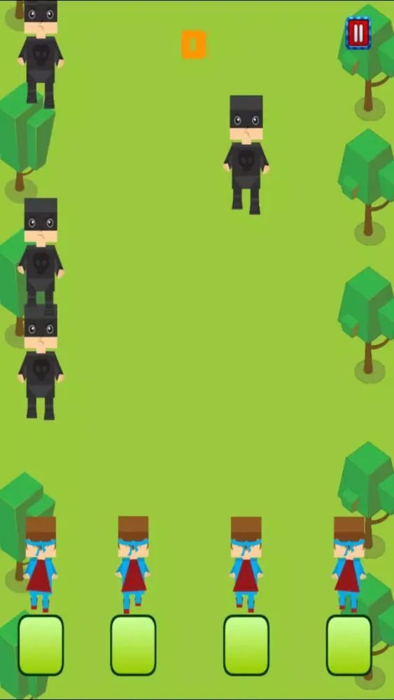 A Blockhead Superhero Villain Army FREE - Extreme Shooting War应用截图