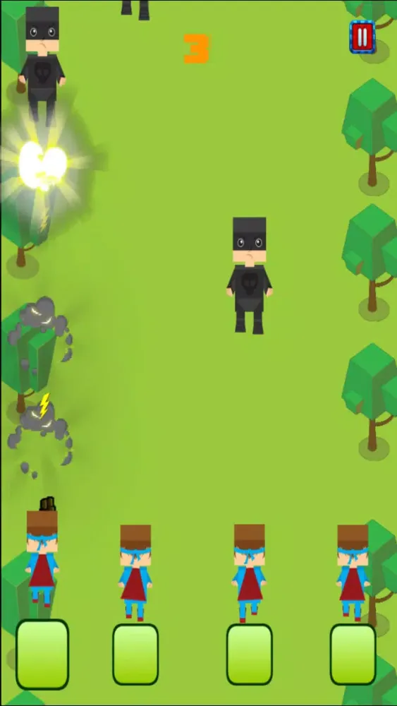 A Blockhead Superhero Villain Army FREE - Extreme Shooting War应用截图