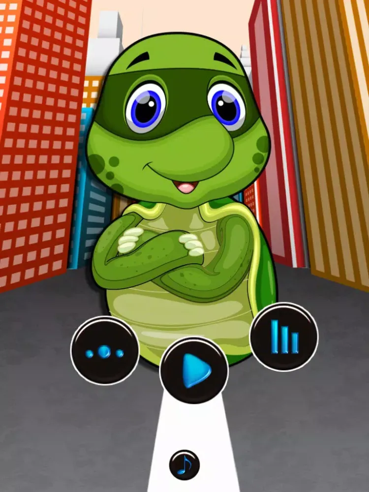 Tangkapan layar A Teenage Turtle Jumping Game FREE - Fast Bouncy Ninja Challenge iPad 