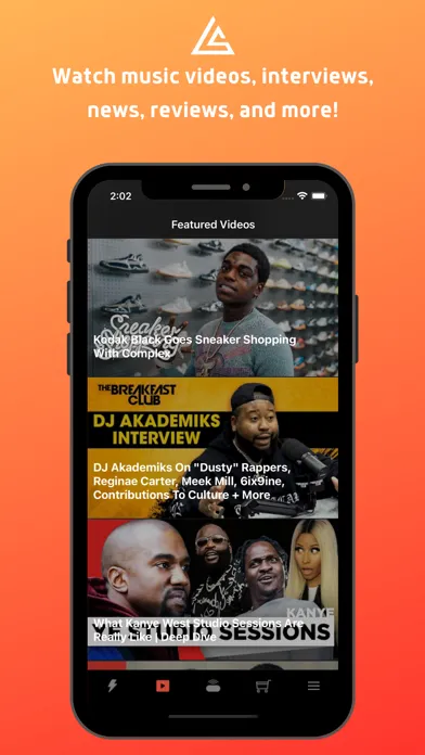 Capturas de tela do Lyriqal - Rap Music & Videos