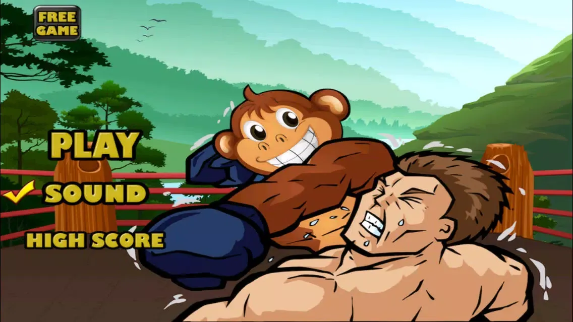 ภาพหน้าจอของ A Monkey Slap Boxing FREE - Jungle Animal Fight Challenge