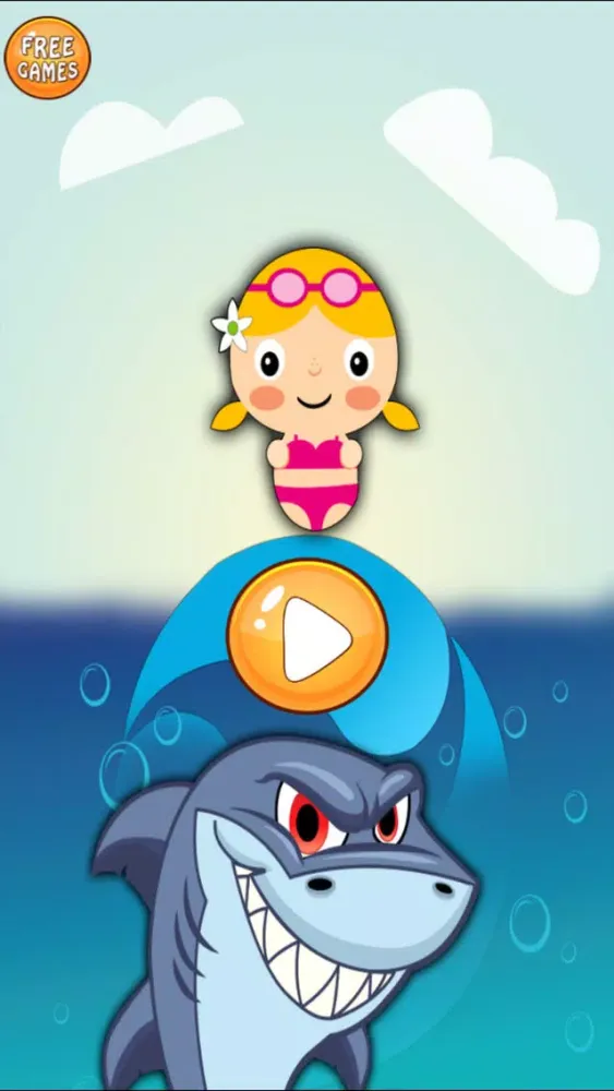A Shark Swim Rescue Game FREE - Underwater Survival Dash Screenshots