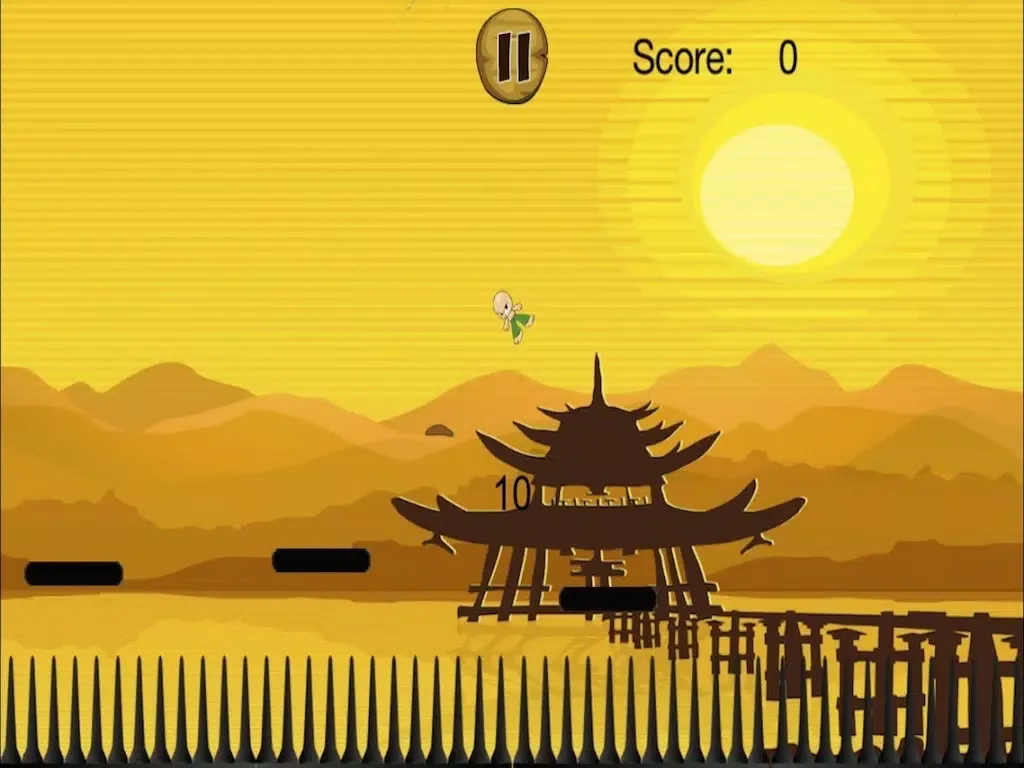 Capturas de tela do A Tiny Karate Master FREE - Epic Jumping Warrior iPad 