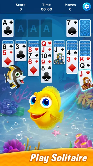 Capturas de tela do Solitaire - Fishland