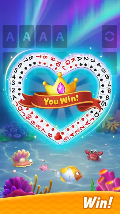 Capturas de tela do Solitaire - Fishland