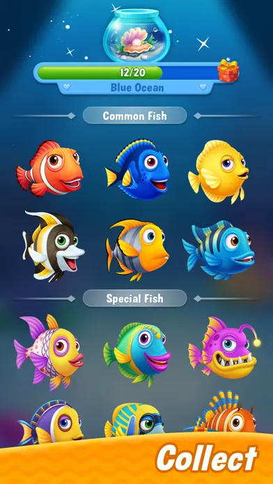 Capturas de tela do Solitaire - Fishland