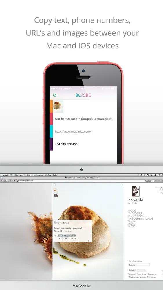 Scribe - Copy anything from your Mac to your iPhone سکرین شاٹس