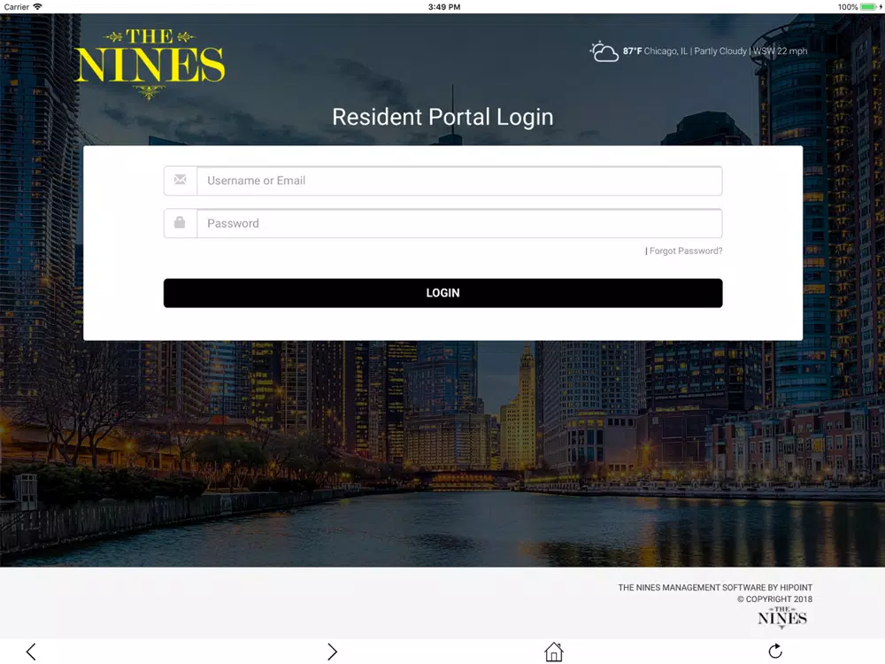 Скриншоты NINES Resident Portal iPad 