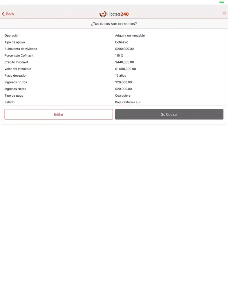 Скриншоты Hipoteca 240 iPad 